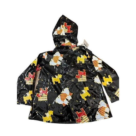 A La Mode Girls XS Size 4 Scottish Terrier Dog Rain Coat Jacket Hooded NWT Vtg - Picture 2 of 4